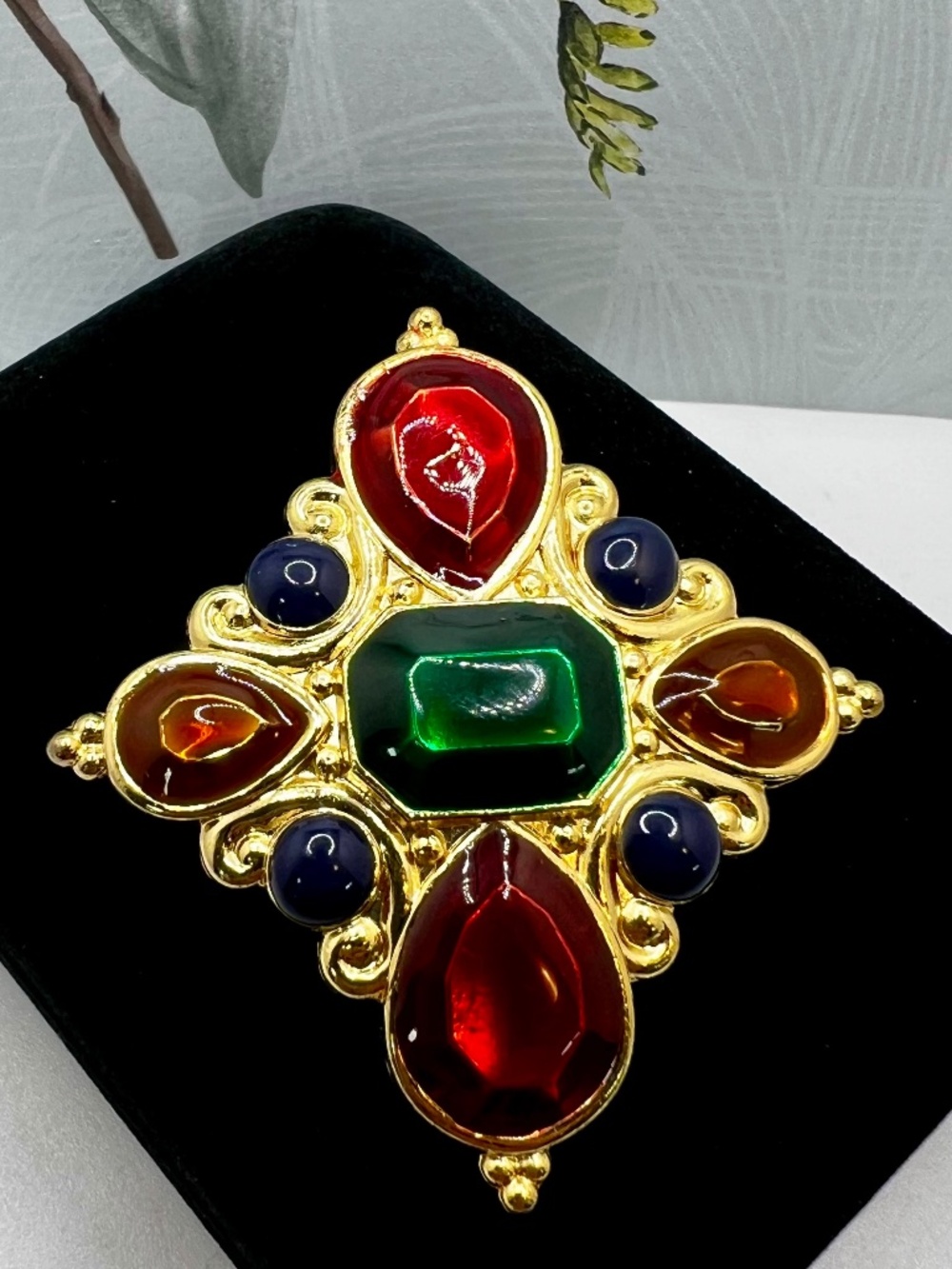 Jay Strongwater Guilloche Scarf Slide or Pendant